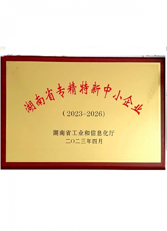 湖南省专精特新中小企业